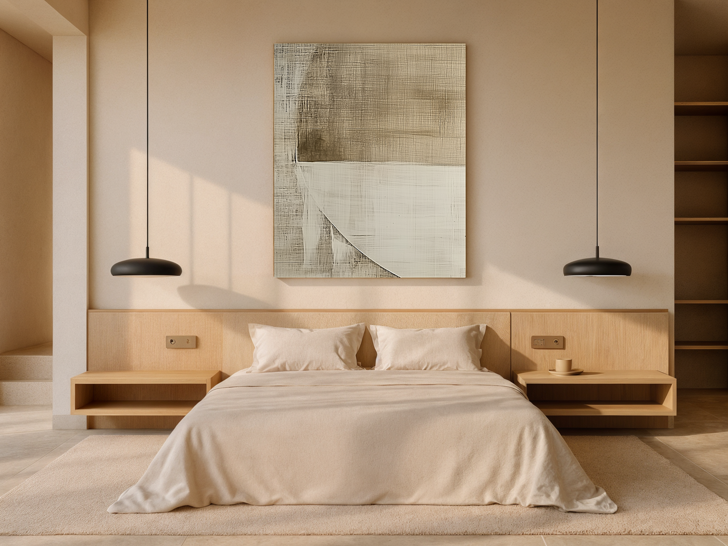 Golden Horizon Wood Wall Art