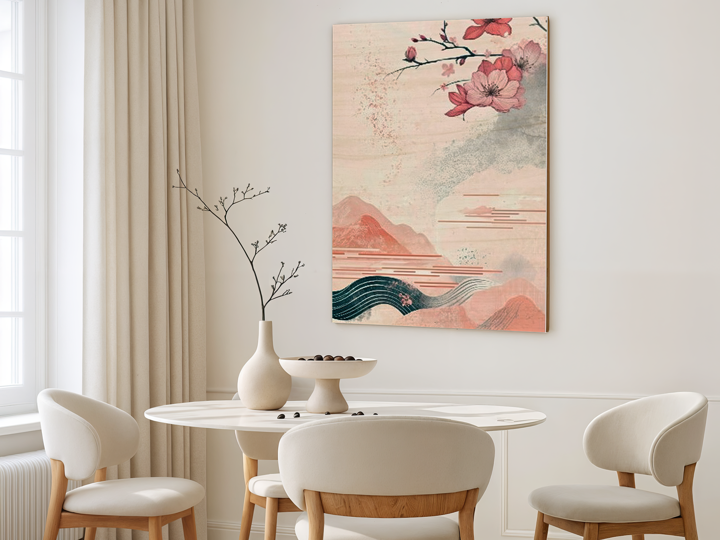 Sakura Serenity Wooden Wall Art