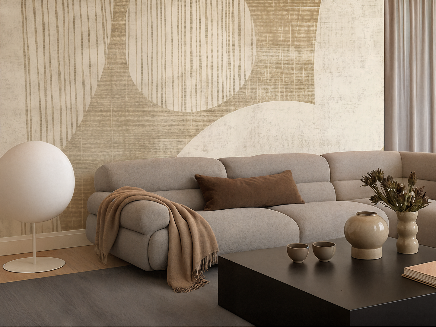 Wabi-Sabi Circle Wallpaper