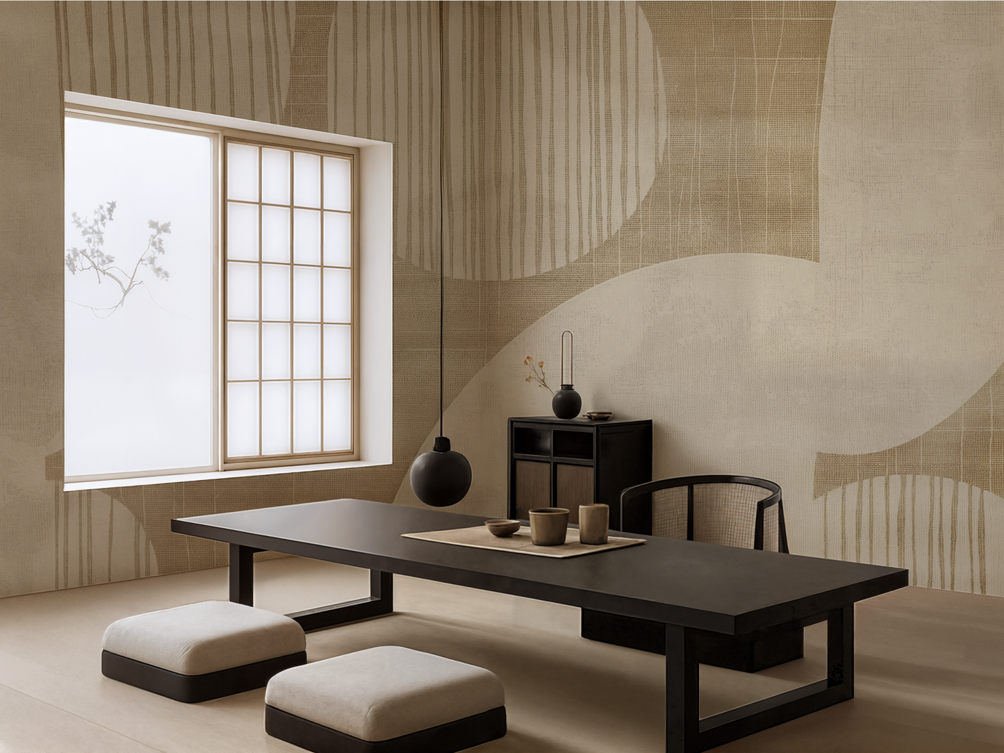 Wabi-Sabi Circle Wallpaper