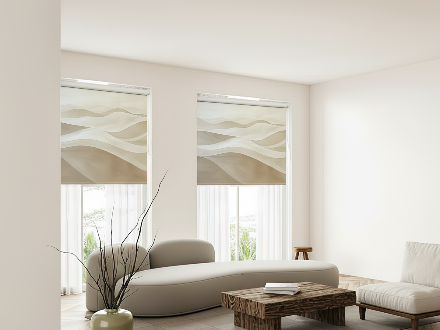 Zen Dunes Fabric Roller Blind