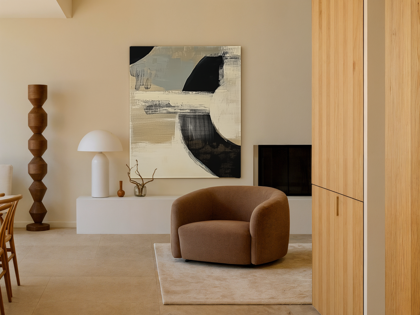 Intersecting Echoes Wooden Wall Art