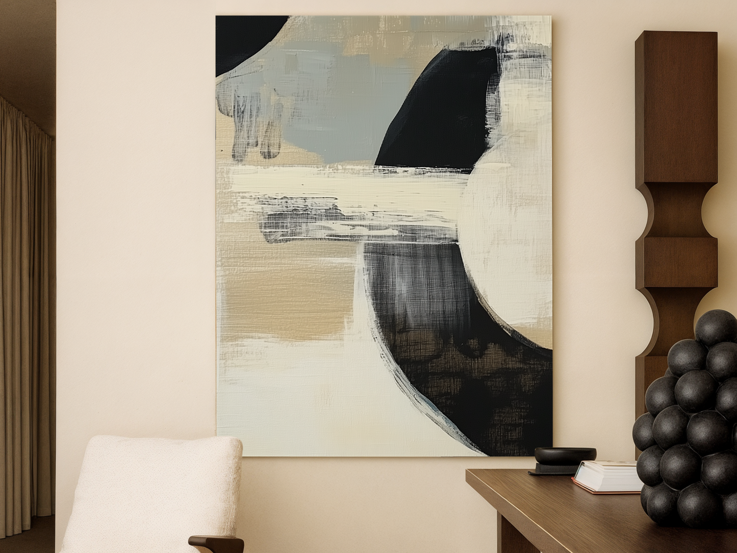 Intersecting Echoes Wooden Wall Art