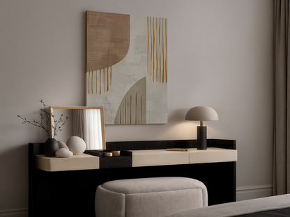 Golden Cascade Wood Wall Art