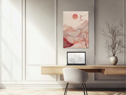 Ethereal Bloom Wooden Wall Art