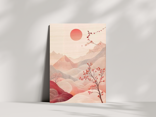 Ethereal Bloom Wooden Wall Art