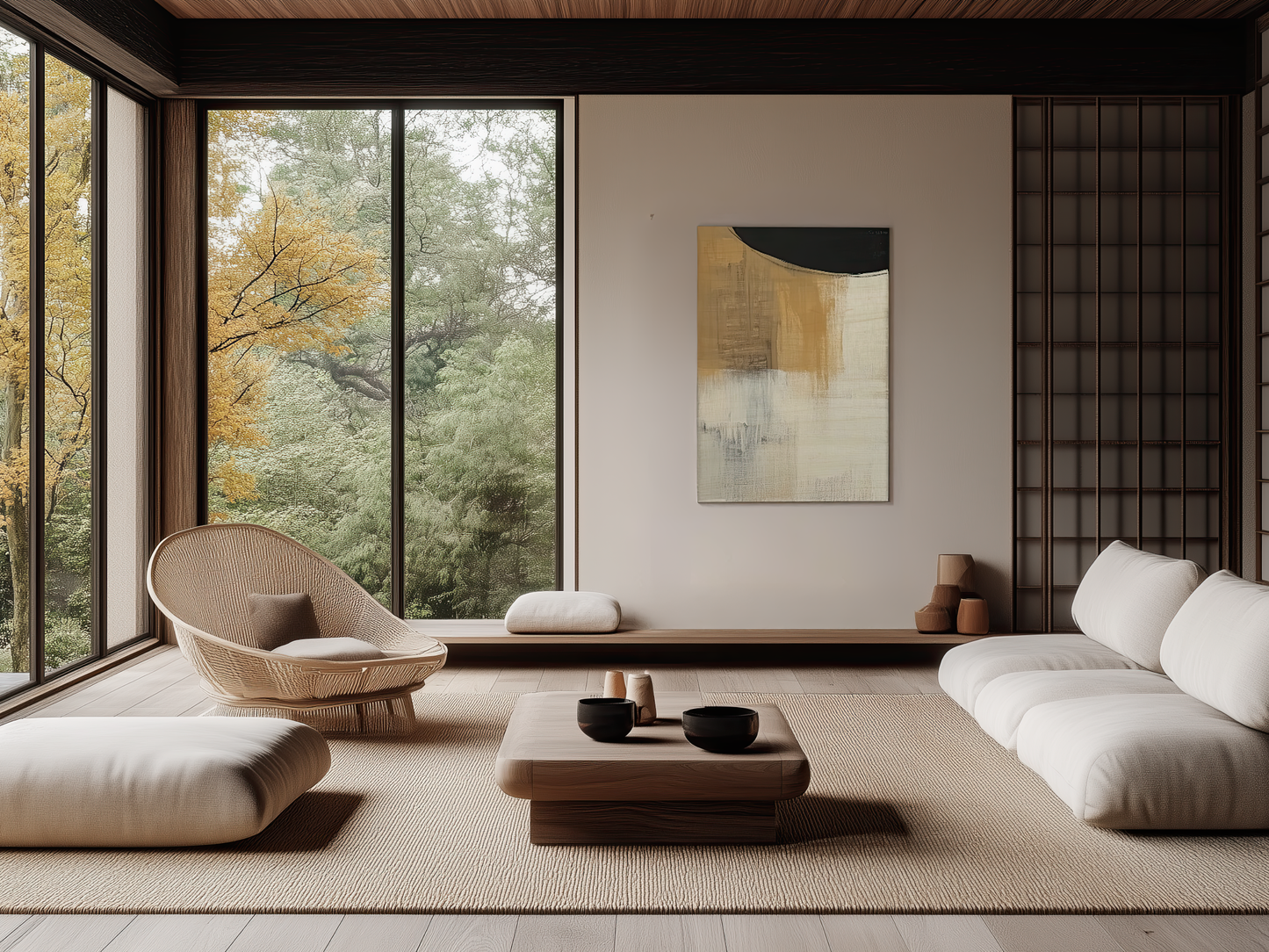 Golden Horizon Wooden Wall Art