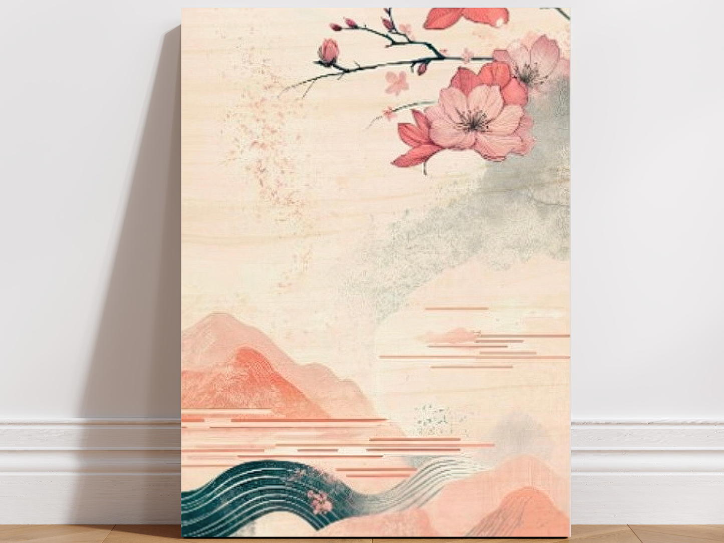 Sakura Serenity Wooden Wall Art