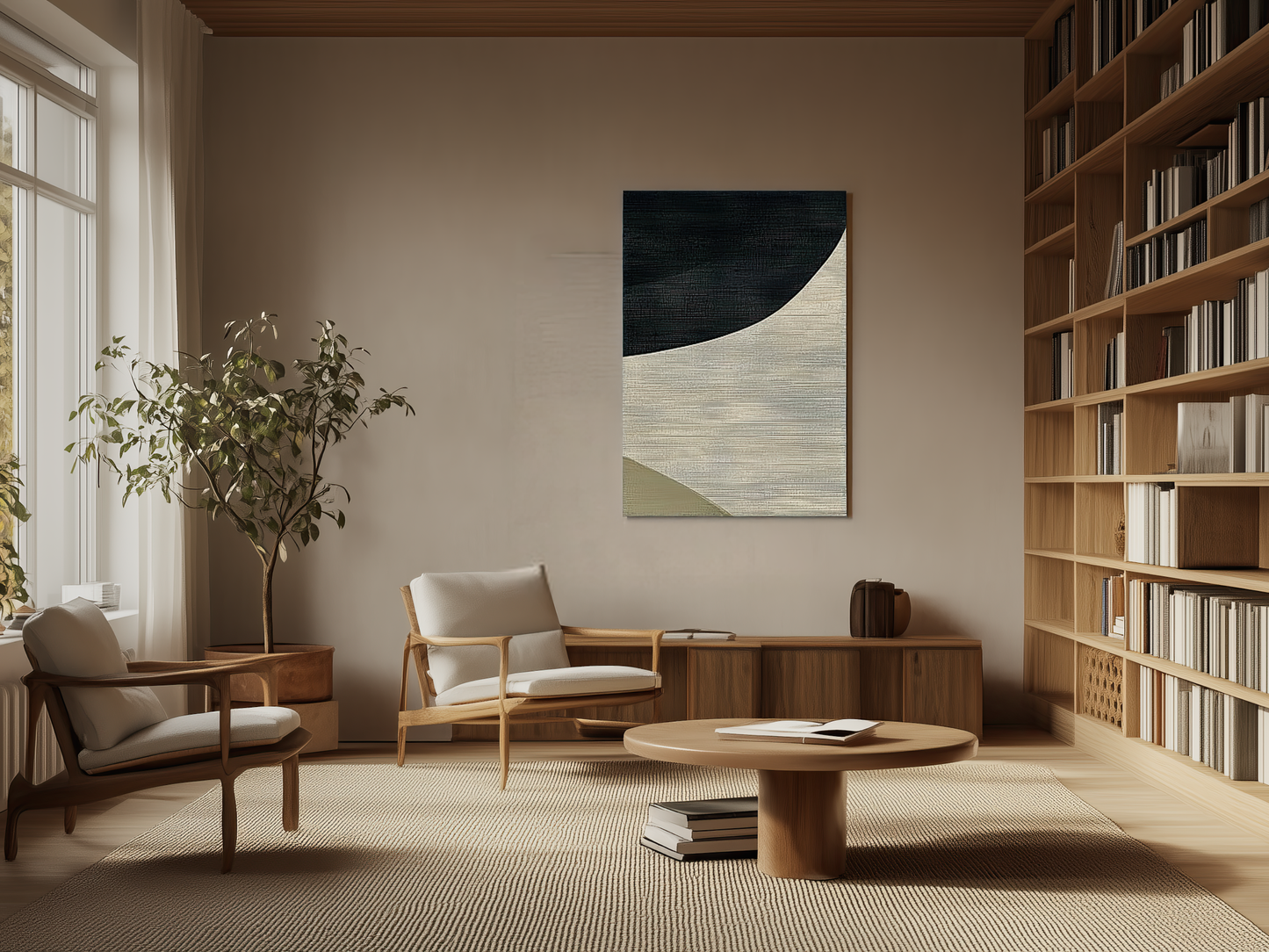 Silent Currents Wood Wall Art