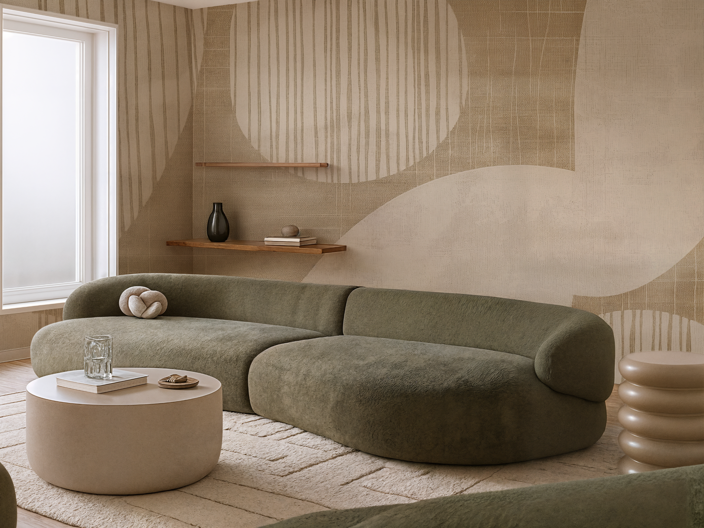 Wabi-Sabi Circle Wallpaper